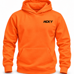 Neon HCKY Hoodie – Neon Orange