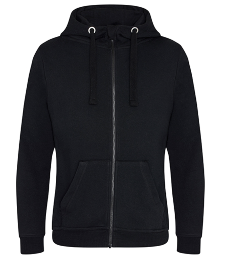 Classic Zip-Up Hoodie – Jet Black