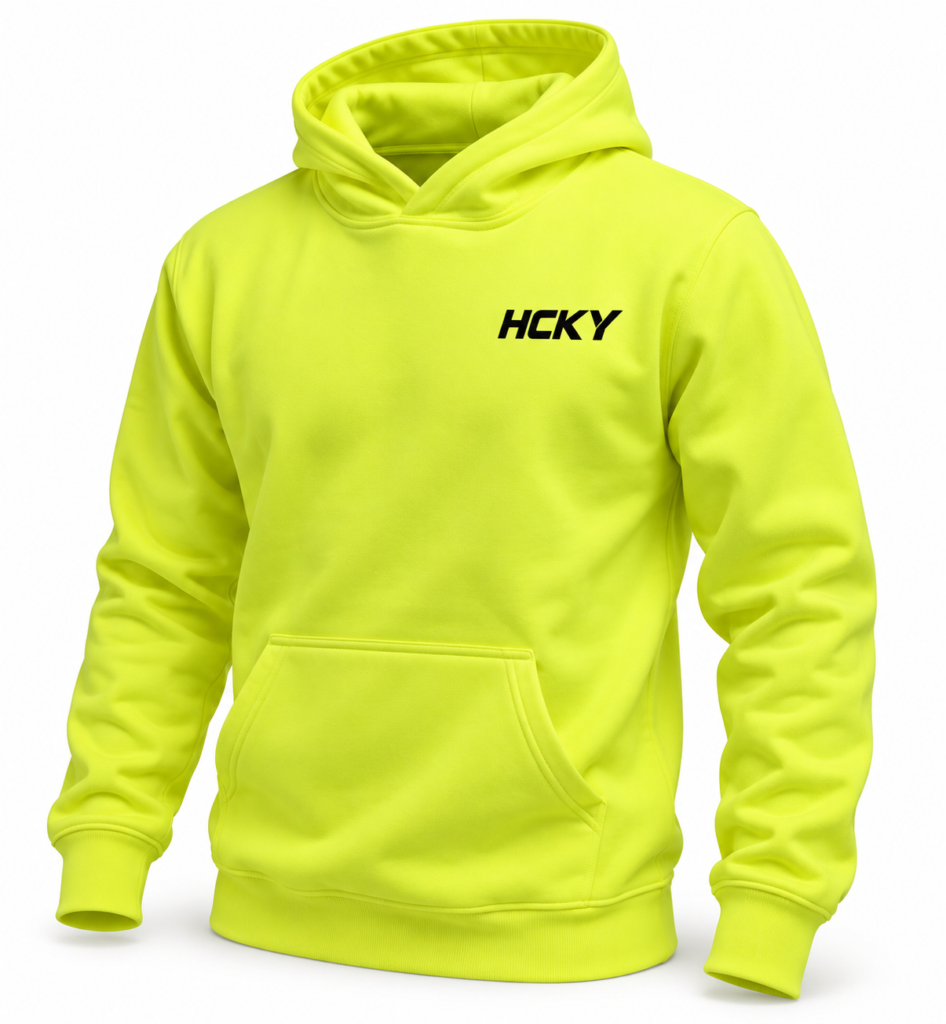 Neon HCKY Hoodie view 2