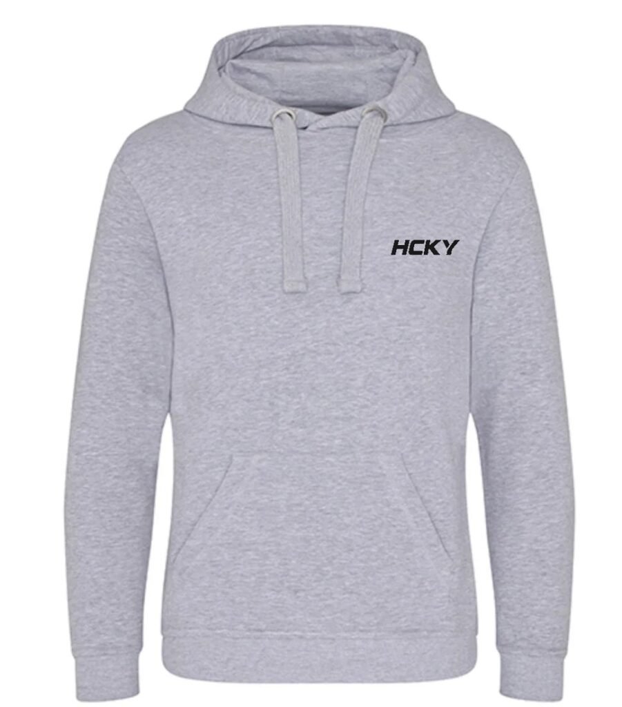 HCKY Heavy Hoodie – Heather Grey