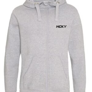 HCKY Zip-Up Hoodie – Heather Grey